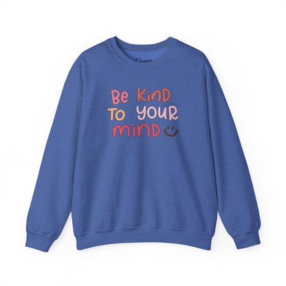 Be Kind To Your Mind Crewneck Sweatshirt fabric detail