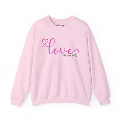 Love Is All You Need Crewneck Sweatshirt everyday outfit