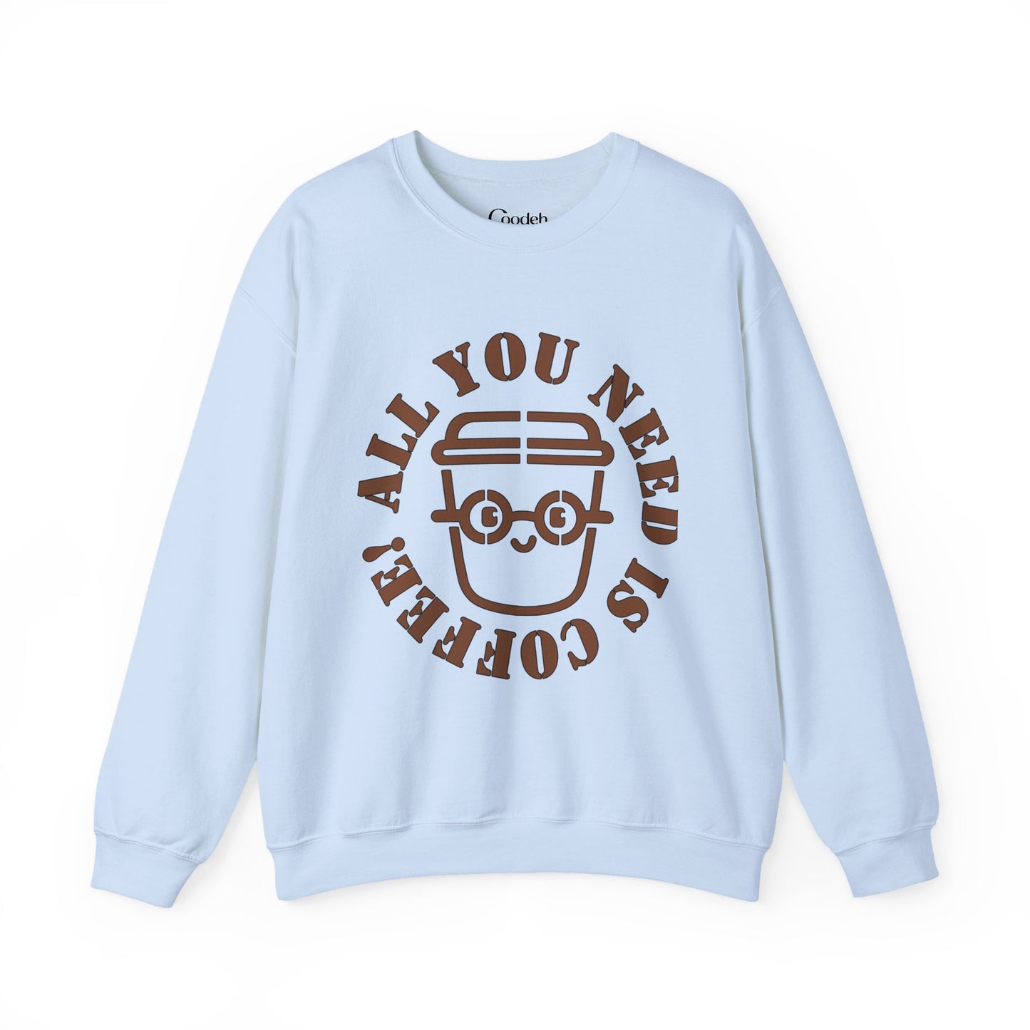All You Need Is Coffee Crewneck Sweatshirt fabric detail