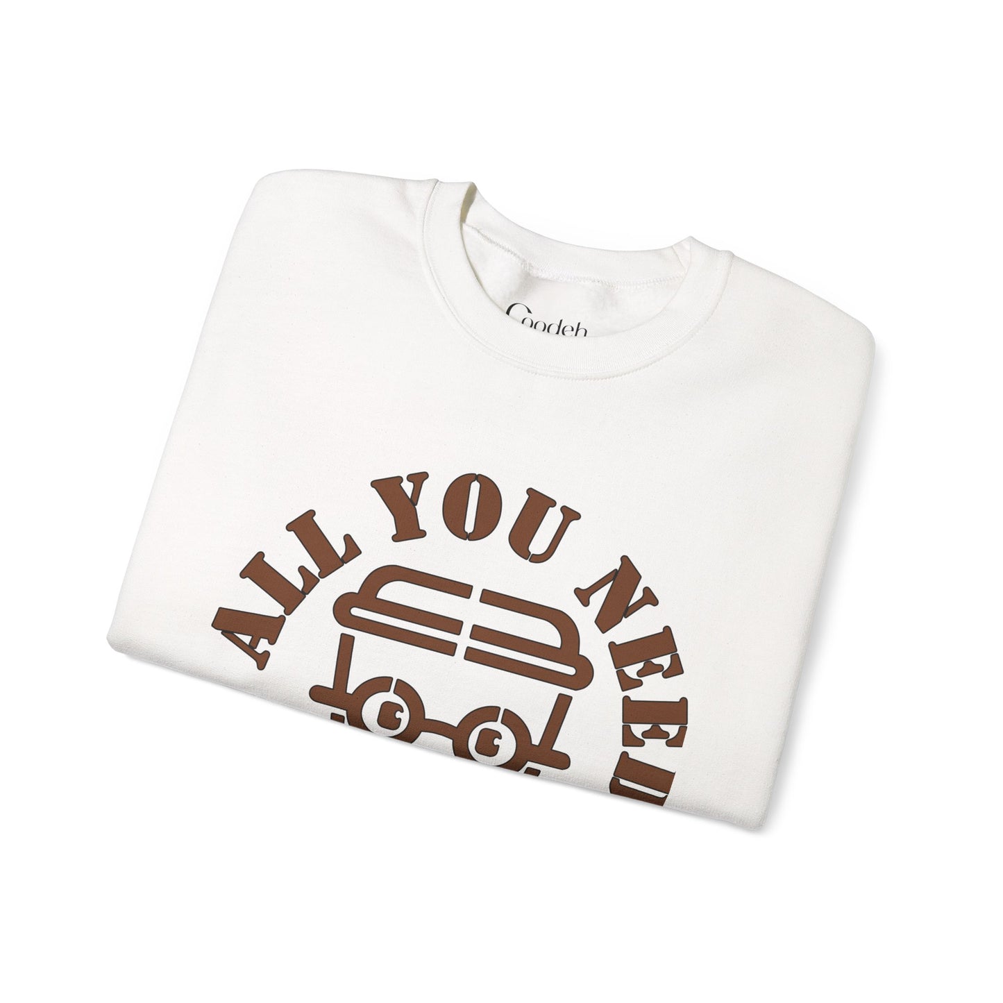All You Need Is Coffee Crewneck Sweatshirt cotton blend fabric