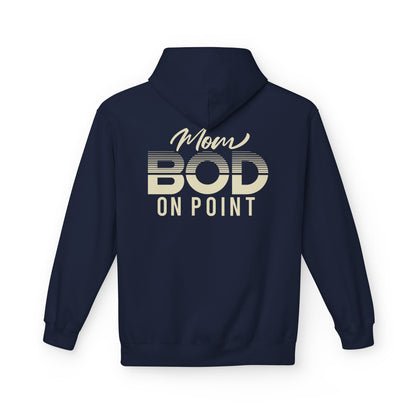 Mom Bod On Point Funny Graphic Hoodie kangaroo pocket