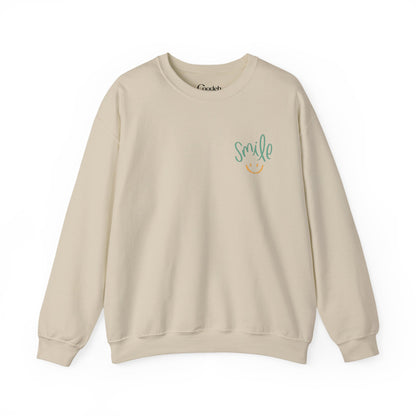 Life Is Good Crewneck Sweatshirt graphic print detail