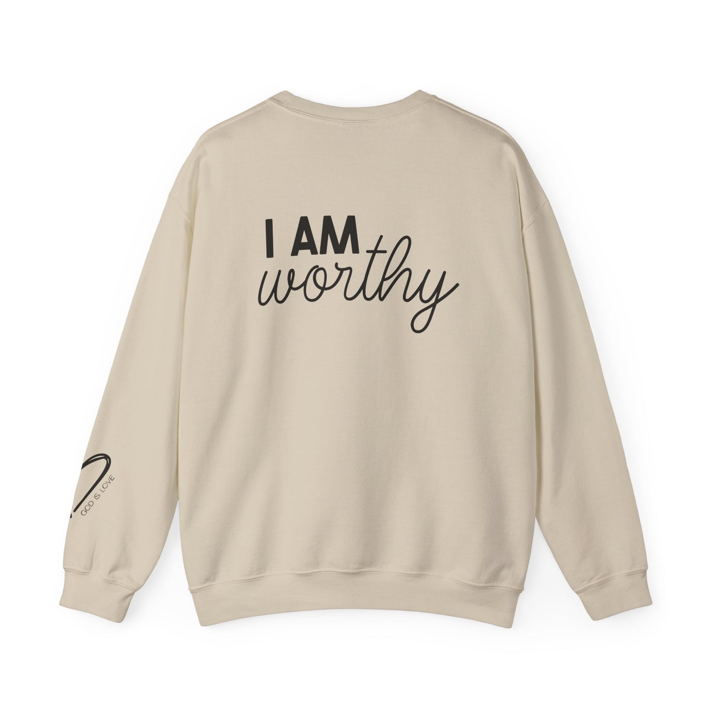 I Am Worthy Crewneck Sweatshirt cotton blend fabric