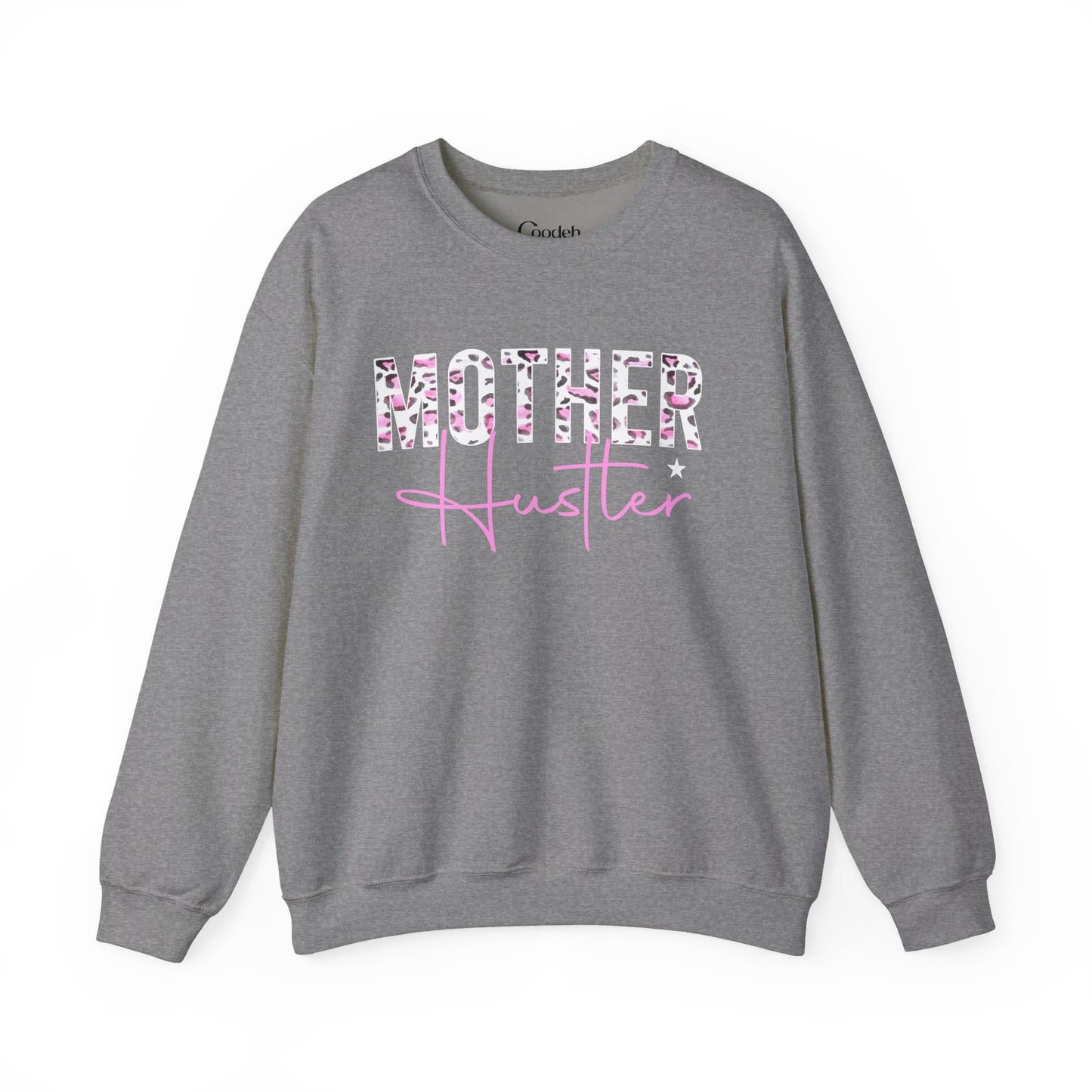 Mother Hustler Leopard Crewneck Sweatshirt soft feel