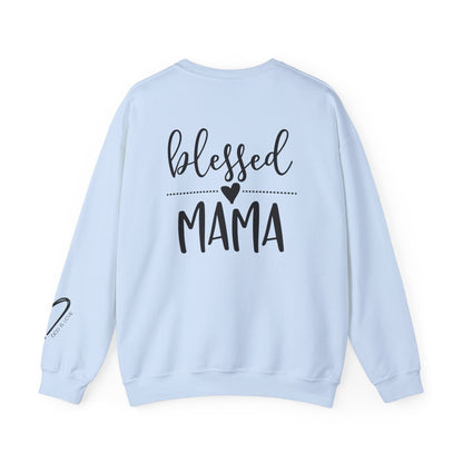 Blessed Mama Crewneck Sweatshirt graphic print detail