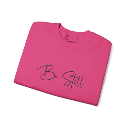 Be Still Graphic Crewneck Sweatshirt collar detail