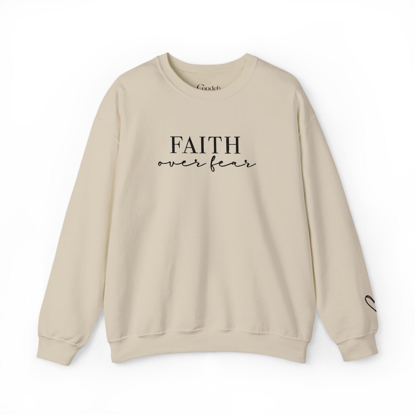 Faith Over Fear Crewneck Sweatshirt back view