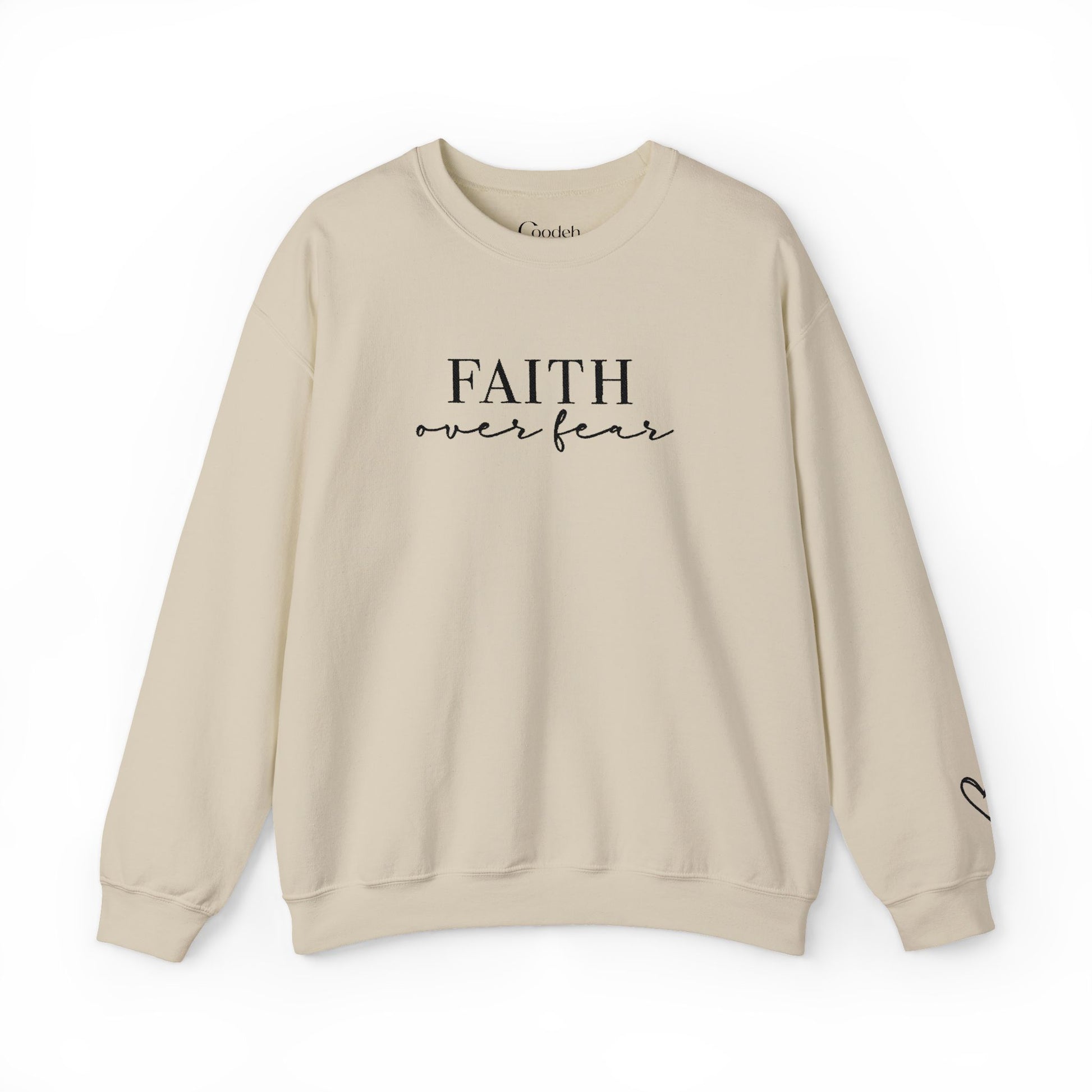 Faith Over Fear Crewneck Sweatshirt back view