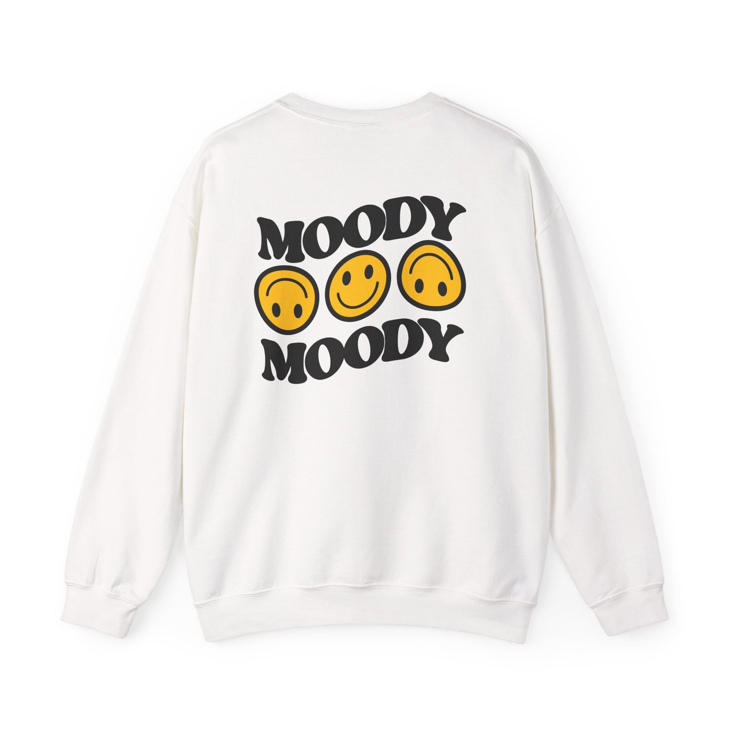 Moody Faces Crewneck Sweatshirt relaxed fit view