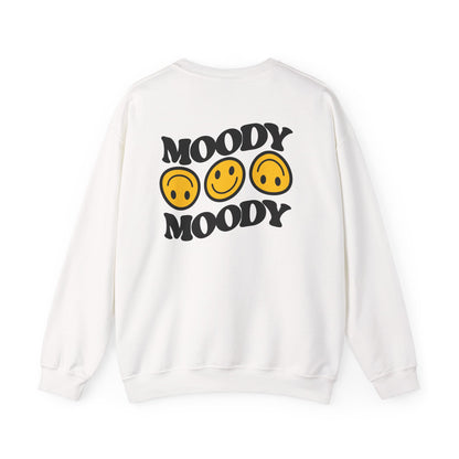 Moody Faces Crewneck Sweatshirt relaxed fit view