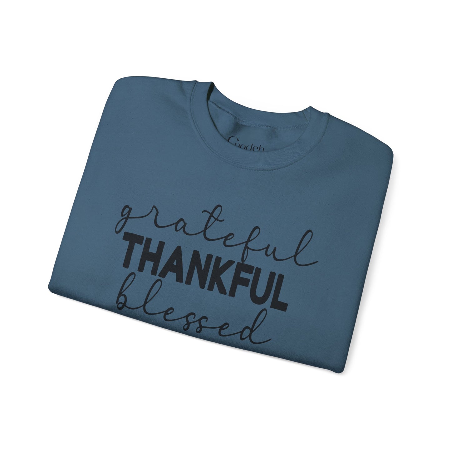 Grateful Thankful Blessed Crewneck Sweatshirt trendy casual fashion