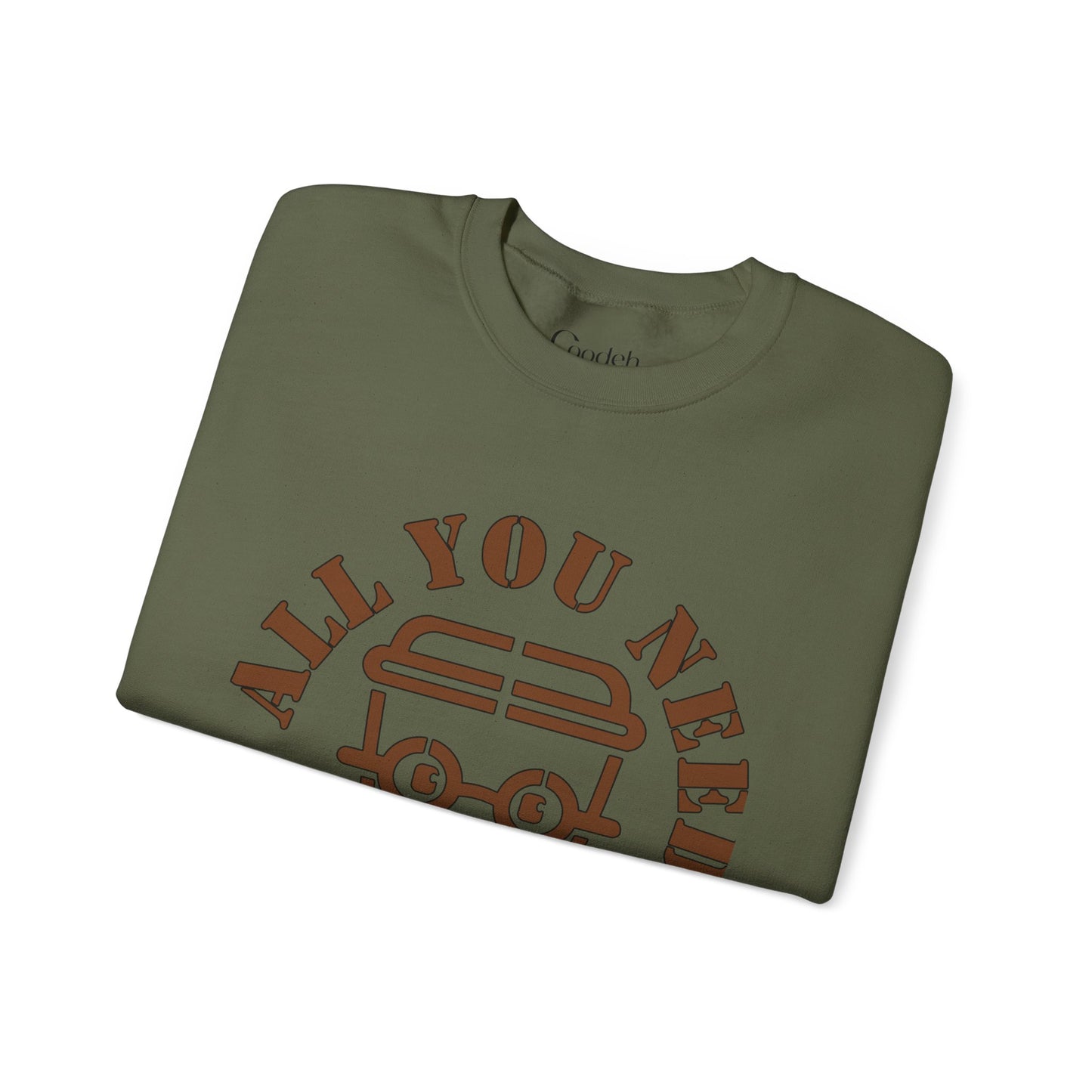 All You Need Is Coffee Crewneck Sweatshirt relaxed fit