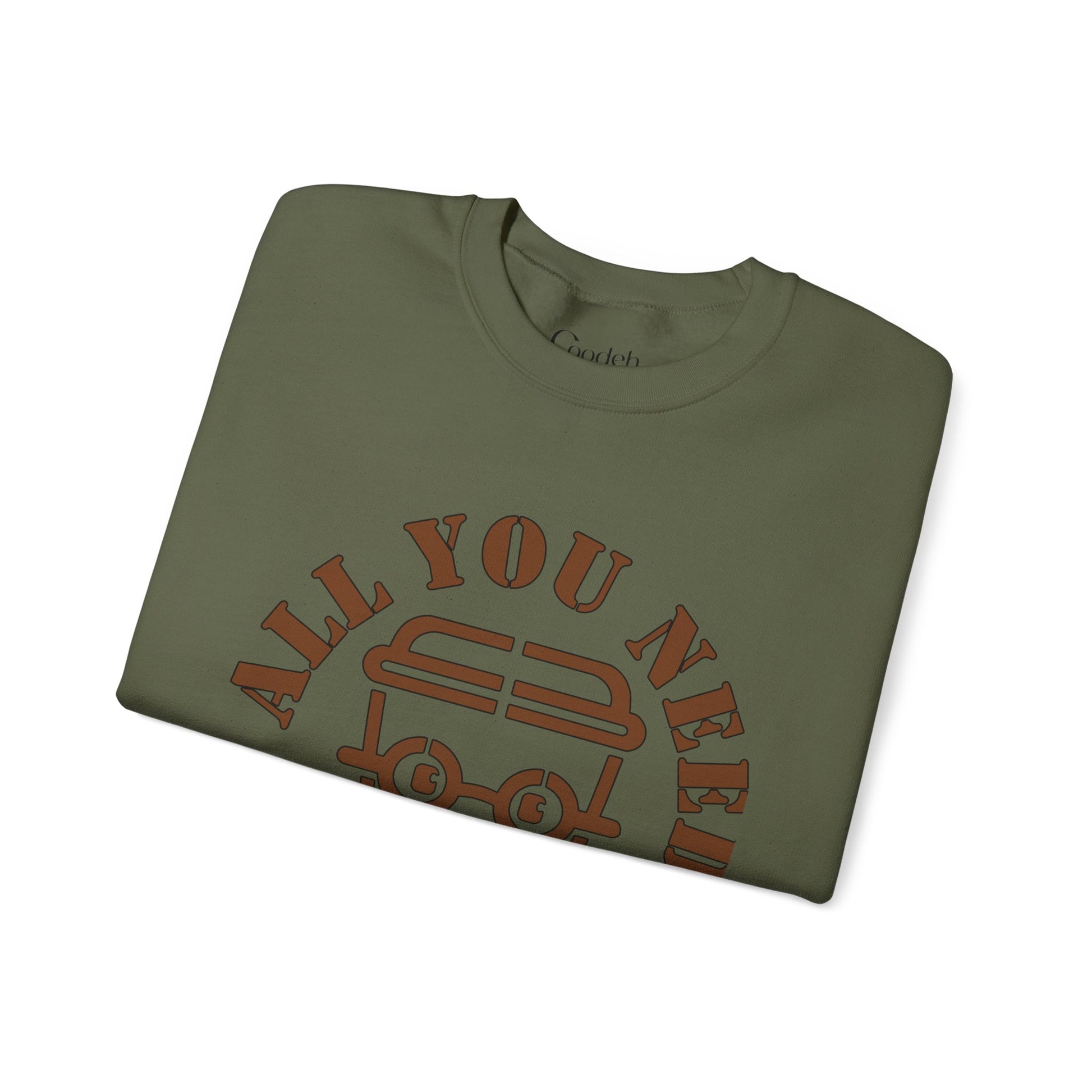 All You Need Is Coffee Crewneck Sweatshirt relaxed fit