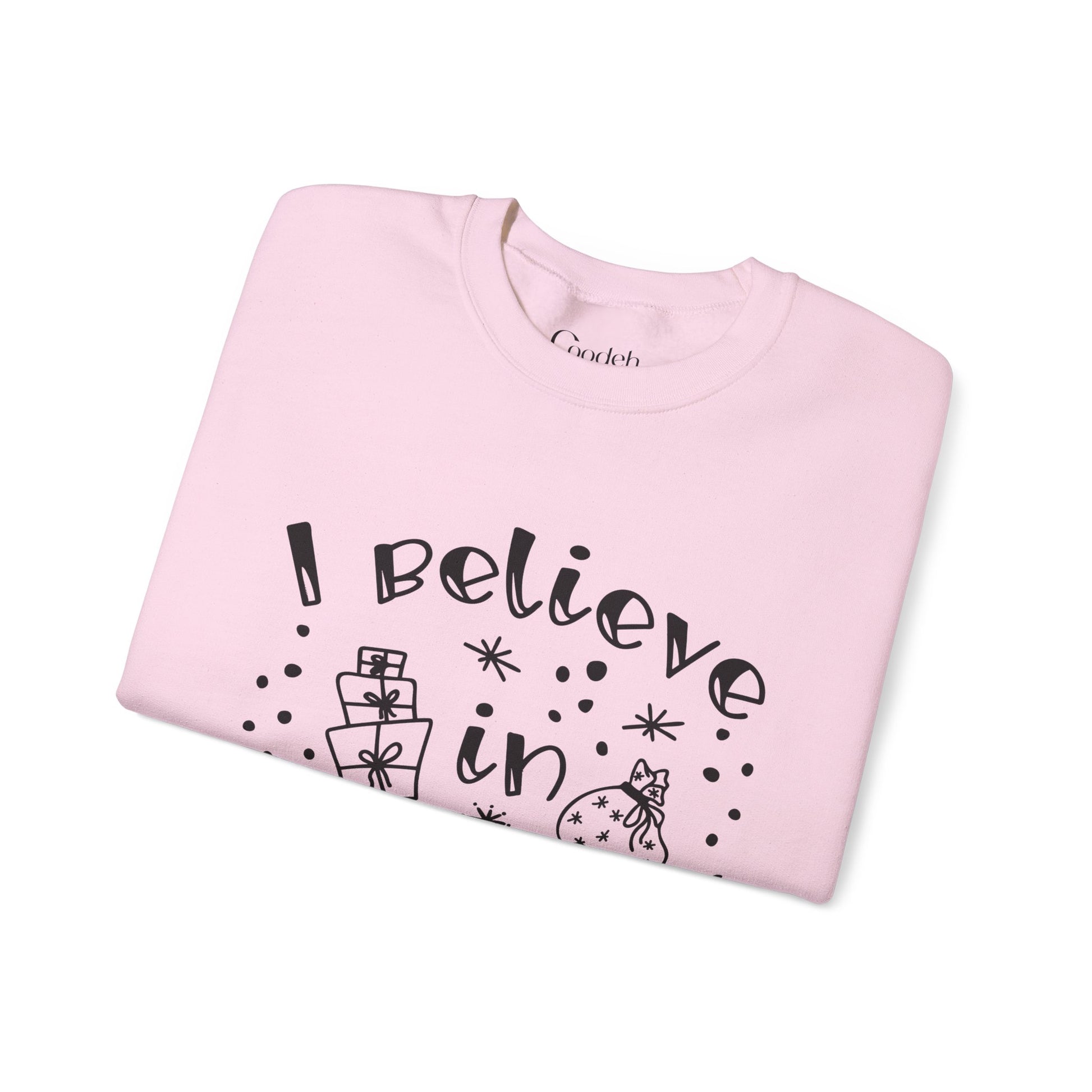 I Believe in Gifts Crewneck Sweatshirt relaxed fit