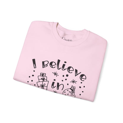 I Believe in Gifts Crewneck Sweatshirt relaxed fit
