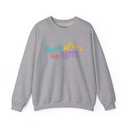 Don't Worry Be Happy Crewneck Sweatshirt lifestyle image