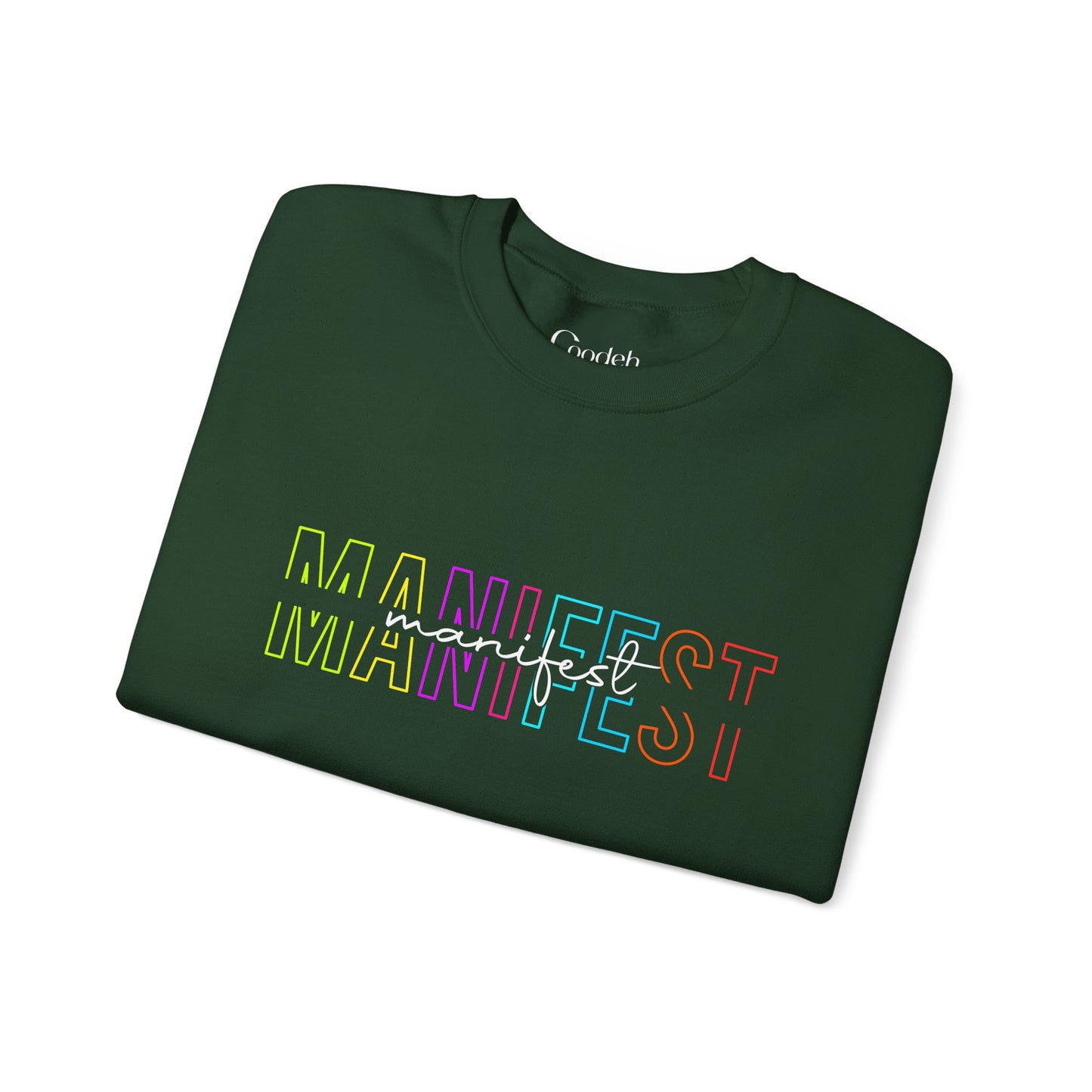MANIFEST Graphic Crewneck Sweatshirt fleece interior