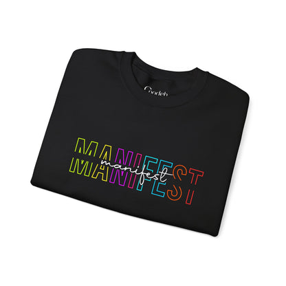 MANIFEST Graphic Crewneck Sweatshirt back view