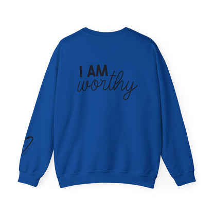 I Am Worthy Crewneck Sweatshirt comfortable daily wear