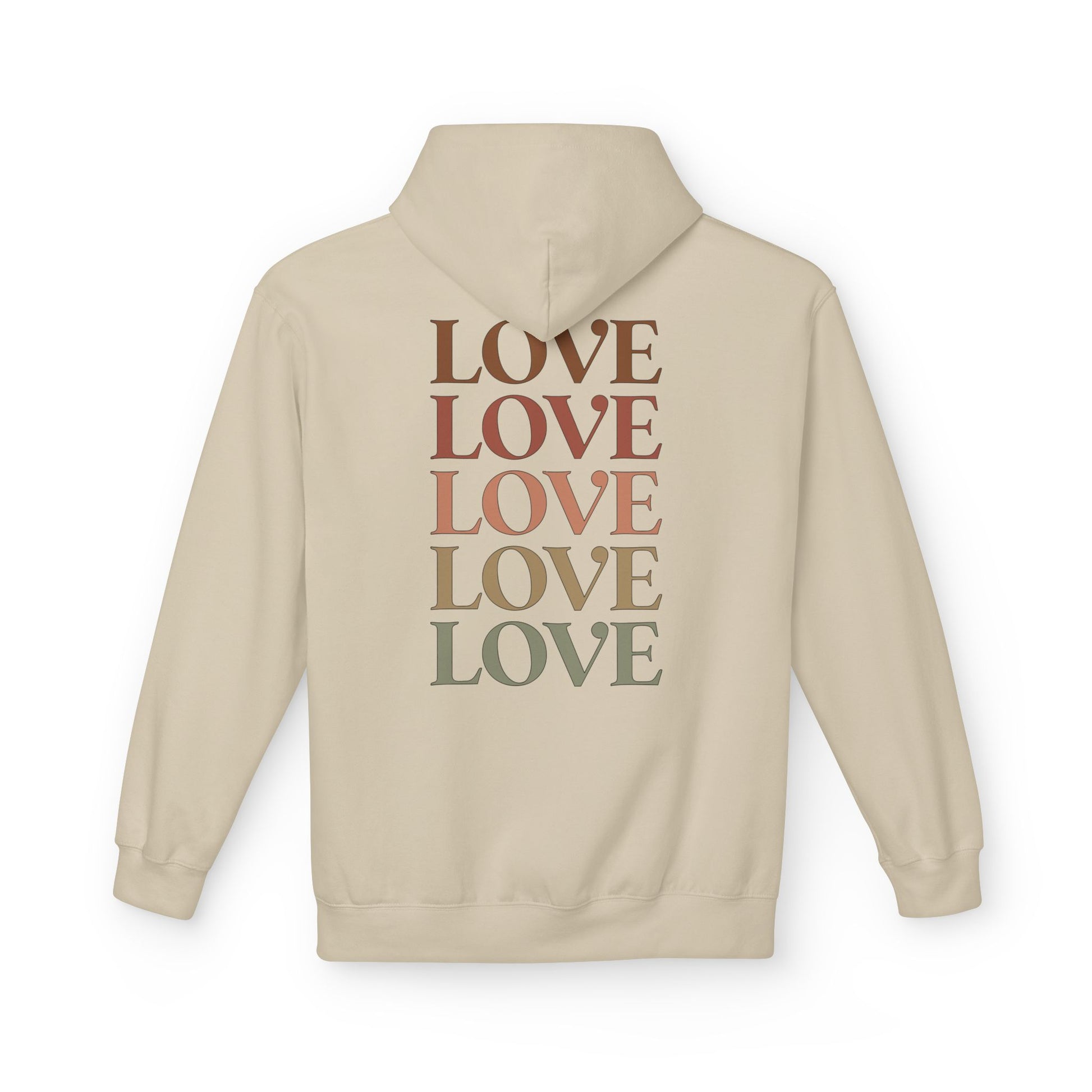 Stylish LOVE Print Pullover Hoodie unisex hoodie style