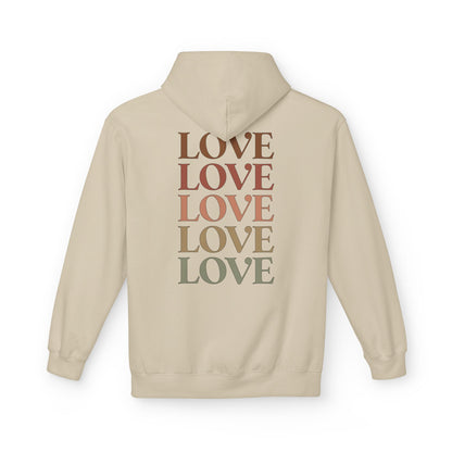 Stylish LOVE Print Pullover Hoodie unisex hoodie style