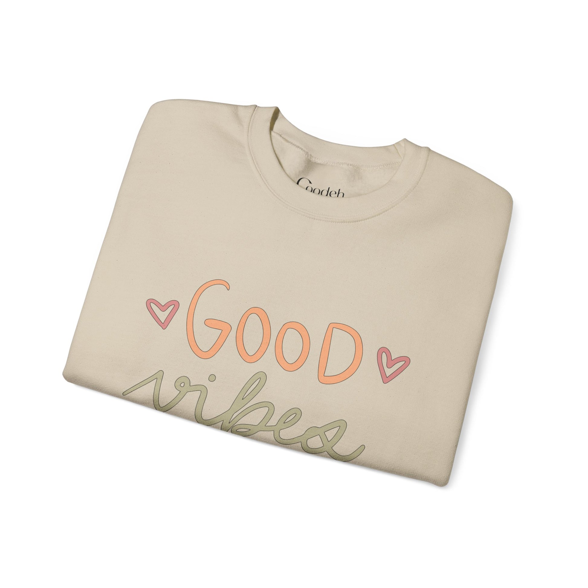 Good Vibes Crewneck Sweatshirt relaxed fit