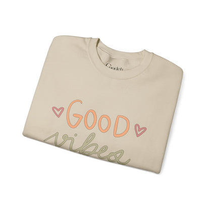 Good Vibes Crewneck Sweatshirt relaxed fit