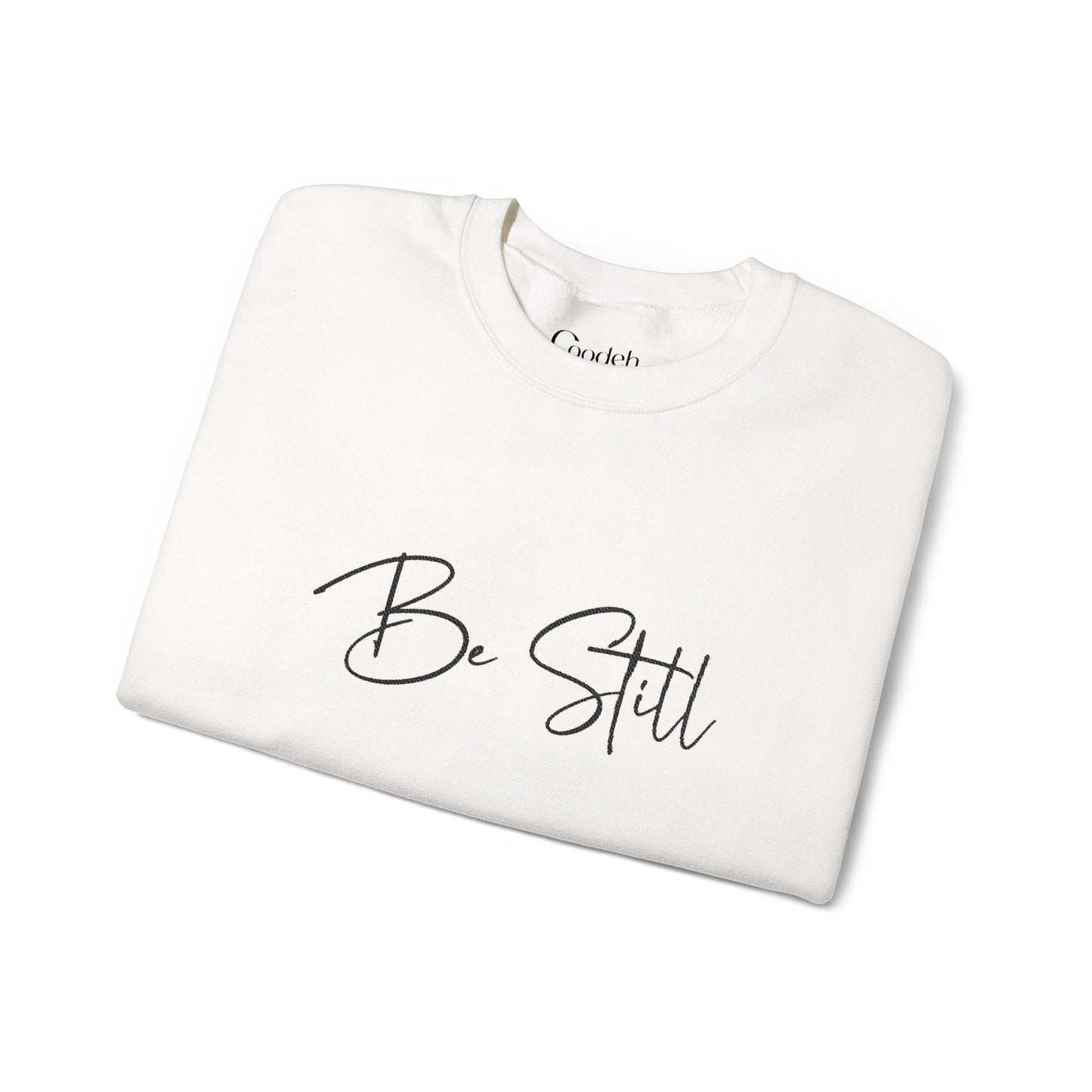 Be Still Graphic Crewneck Sweatshirt Christian apparel