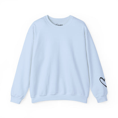 Never Give Up Crewneck Sweatshirt worn by model