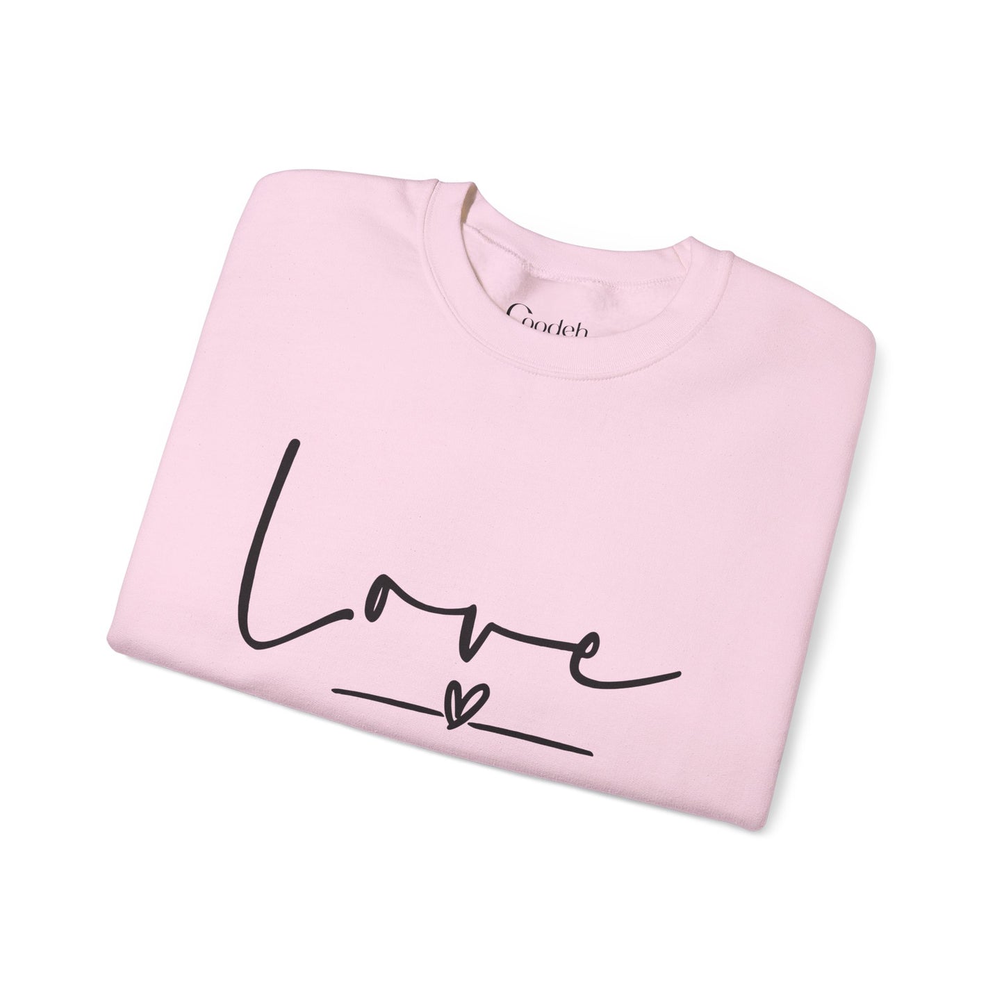 Love Graphic Crewneck Sweatshirt love message print