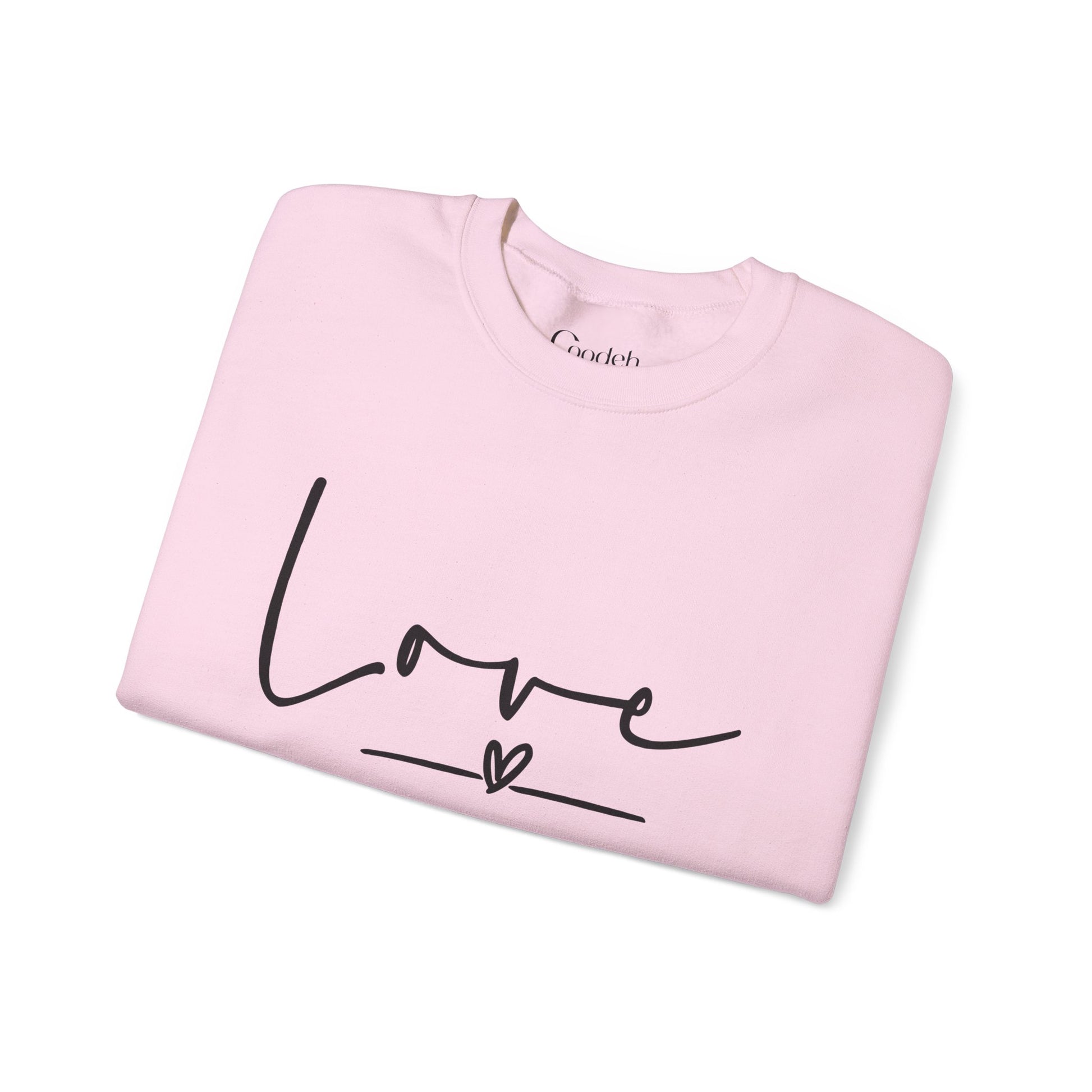 Love Graphic Crewneck Sweatshirt love message print