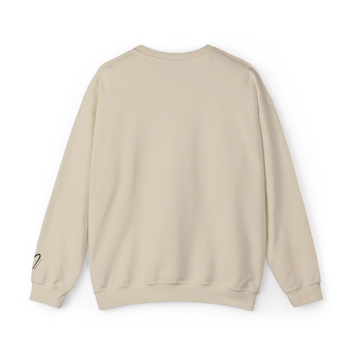 I Am Loved Crewneck Sweatshirt white color option