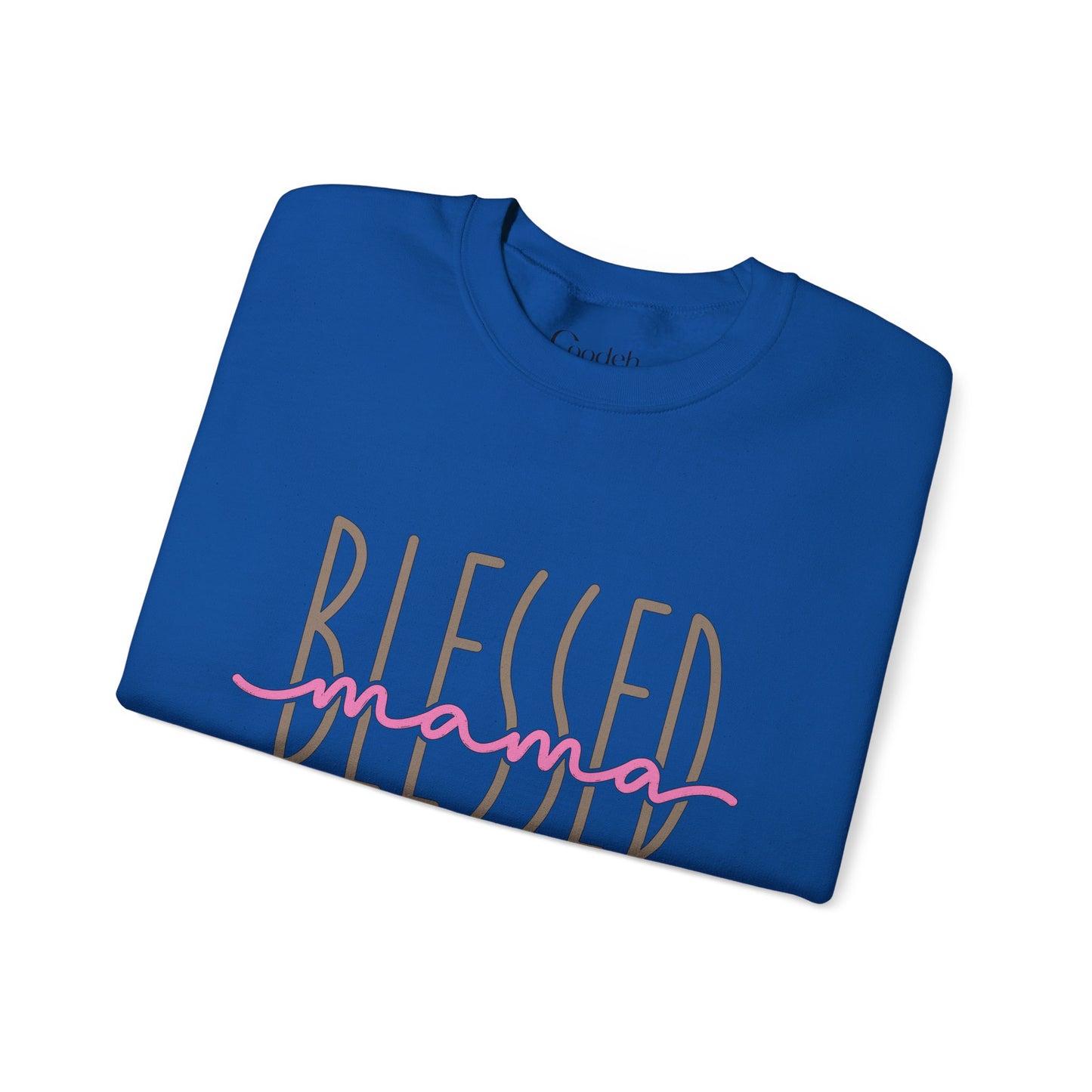 Blessed Mama Crewneck Sweatshirt cotton blend fabric