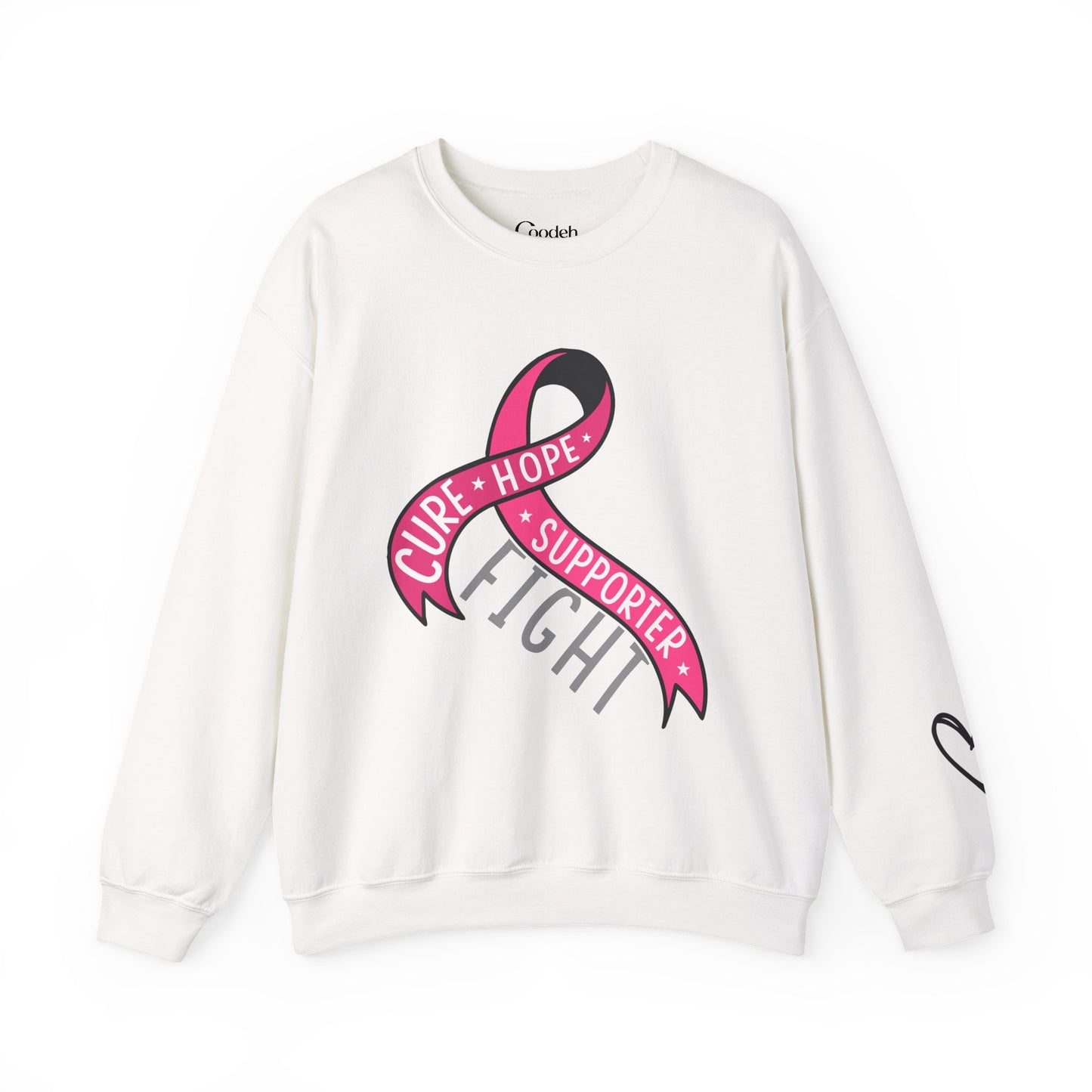 Pink Ribbon Cure Hope Supporter Fight Sweatshirt product photo