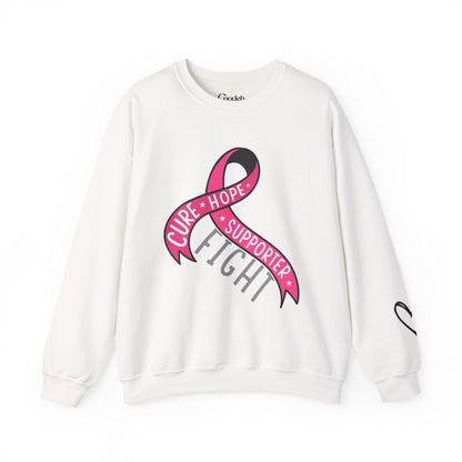Pink Ribbon Cure Hope Supporter Fight Sweatshirt product photo