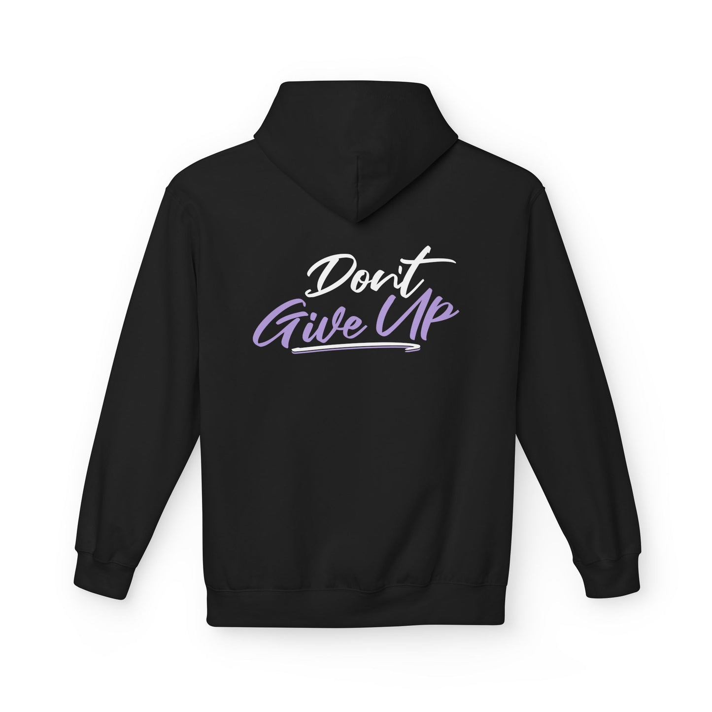 Don't Give Up Inspirational Graphic Hoodie studio product image