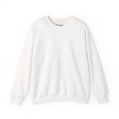 Moody Faces Crewneck Sweatshirt embroidery detail
