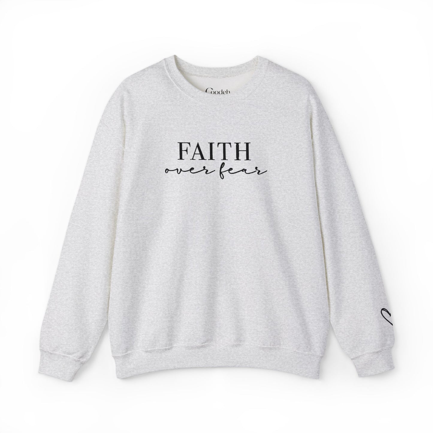 Faith Over Fear Crewneck Sweatshirt fabric detail