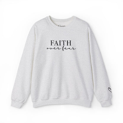 Faith Over Fear Crewneck Sweatshirt fabric detail