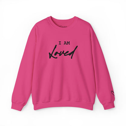 I Am Loved Crewneck Sweatshirt inspirational graphic